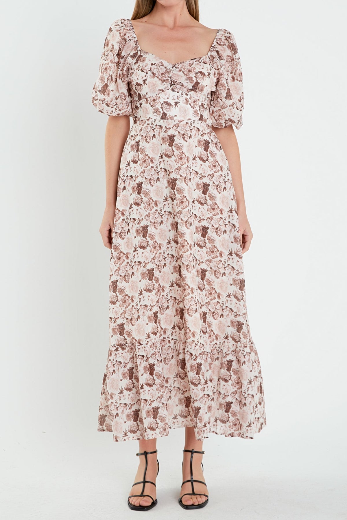 ENGLISH FACTORY - English Factory - Linen Floral Maxi Dress - DRESSES available at Objectrare