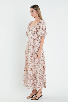 ENGLISH FACTORY - English Factory - Linen Floral Maxi Dress - DRESSES available at Objectrare