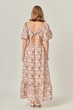 ENGLISH FACTORY - Linen Floral Maxi Dress - DRESSES available at Objectrare