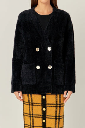 Knit Blazer Cardigan