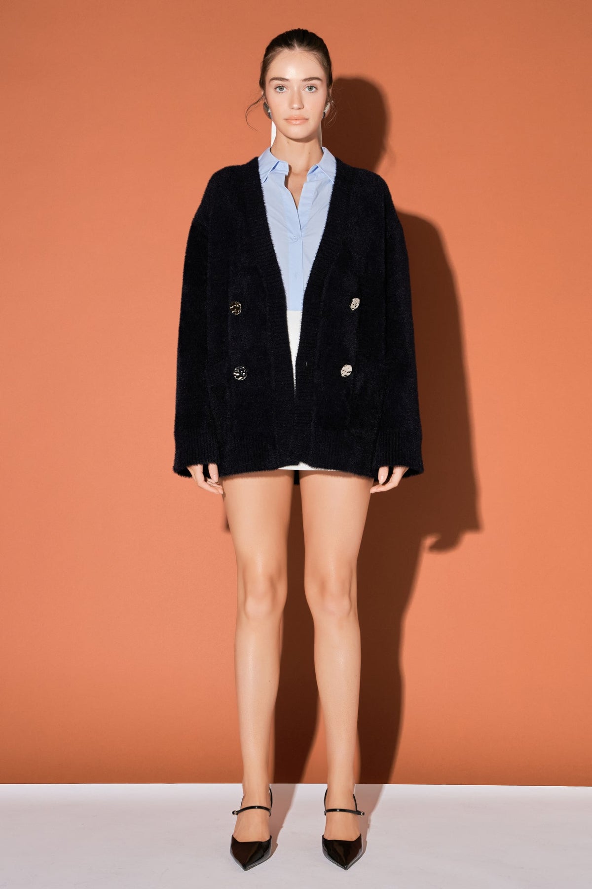 ENGLISH FACTORY - Knit Blazer Cardigan - SWEATERS & KNITS available at Objectrare
