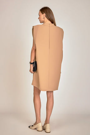 ENGLISH FACTORY - Mock Neck Shift Dress - DRESSES available at Objectrare