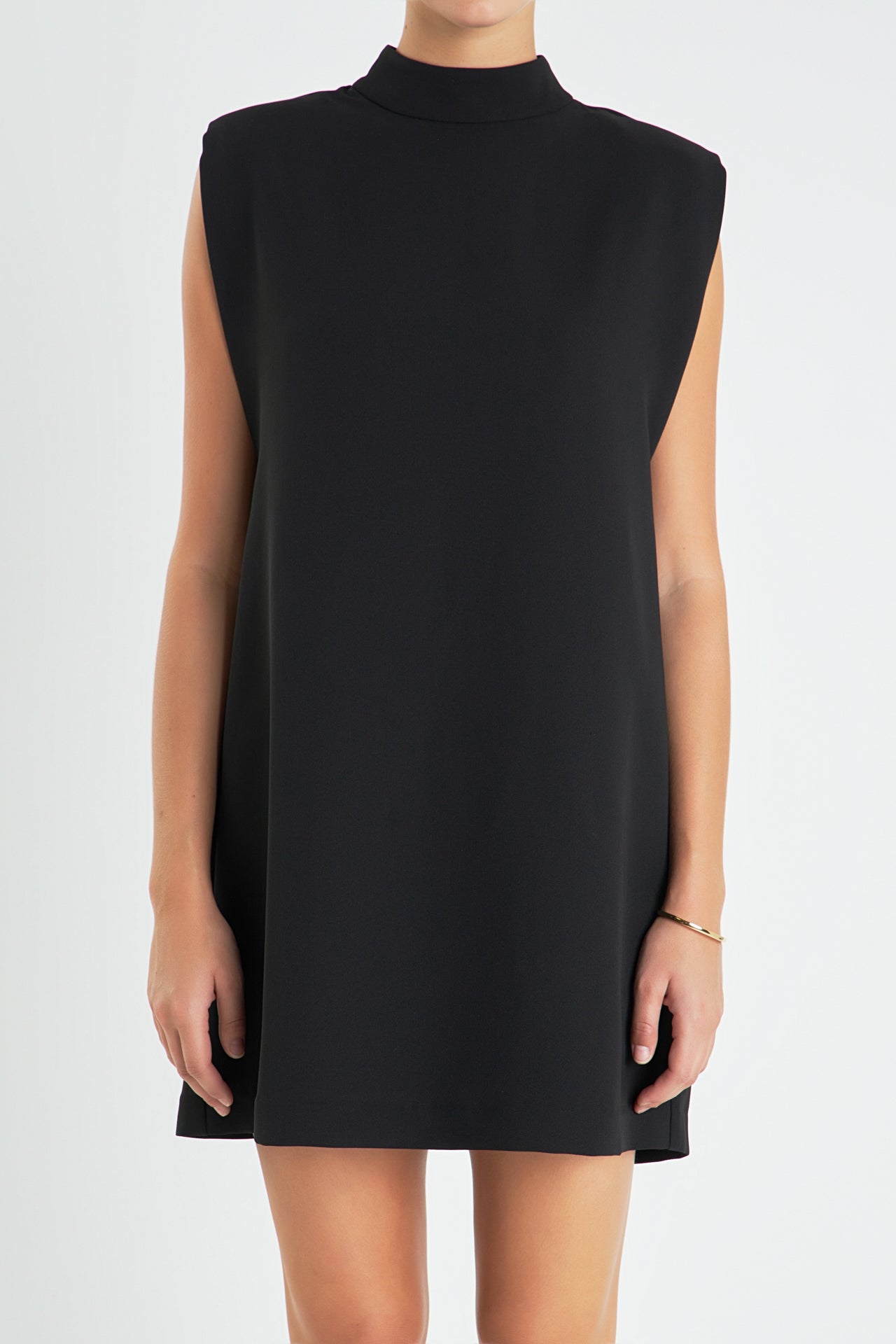ENGLISH FACTORY - Mock Neck Shift Dress - DRESSES available at Objectrare