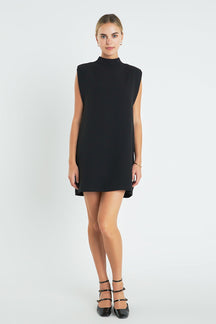 ENGLISH FACTORY - Mock Neck Shift Dress - DRESSES available at Objectrare