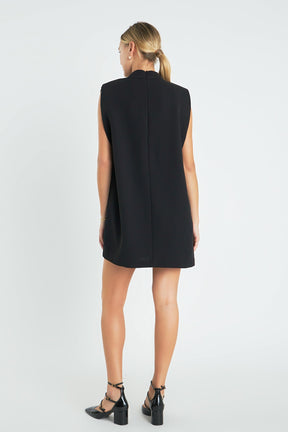ENGLISH FACTORY - Mock Neck Shift Dress - DRESSES available at Objectrare