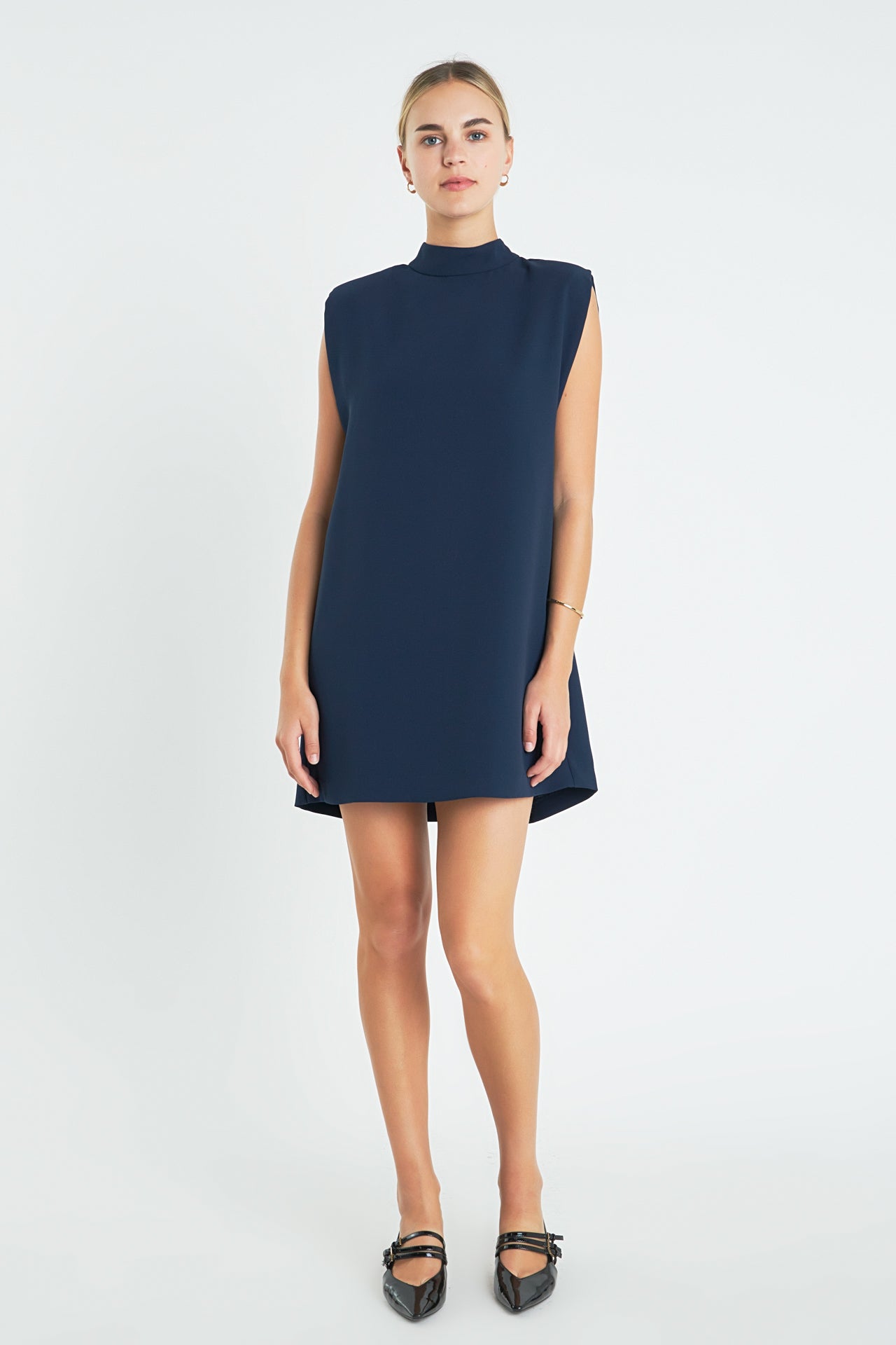 ENGLISH FACTORY - Mock Neck Shift Dress - DRESSES available at Objectrare