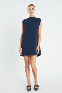 ENGLISH FACTORY - English Factory - Mock Neck Sleeveless Shift Dress - Final Sale - DRESSES available at Objectrare