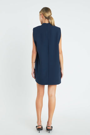 ENGLISH FACTORY - Mock Neck Shift Dress - DRESSES available at Objectrare