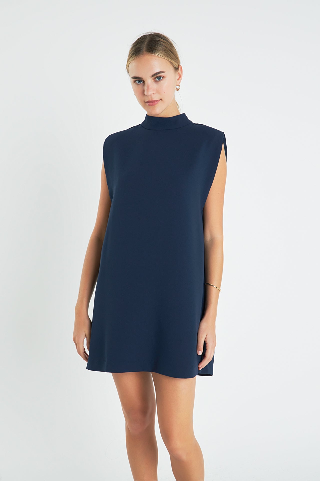 ENGLISH FACTORY - Mock Neck Shift Dress - DRESSES available at Objectrare