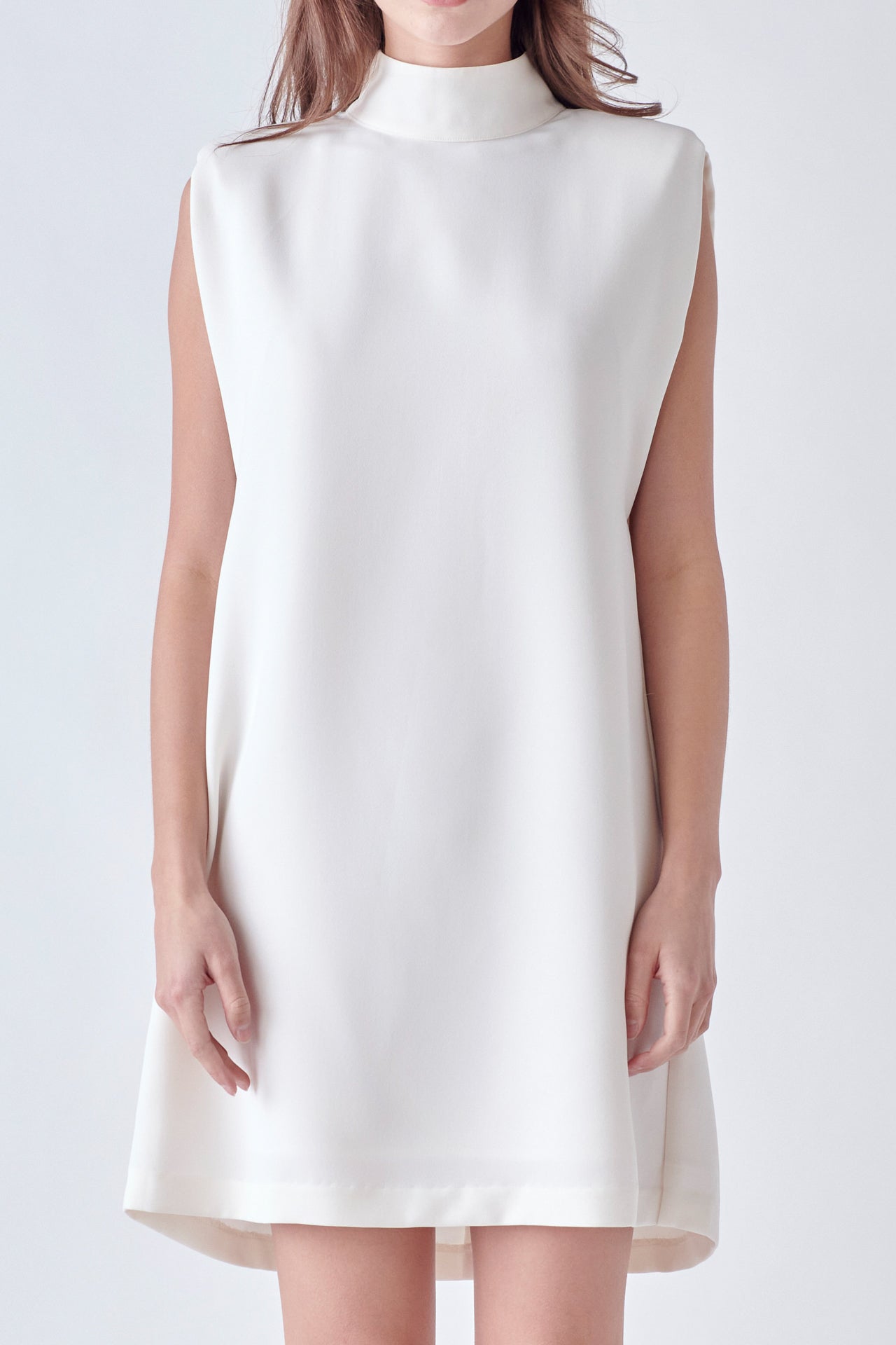 ENGLISH FACTORY - English Factory - Mock Neck Sleeveless Shift Dress - DRESSES available at Objectrare