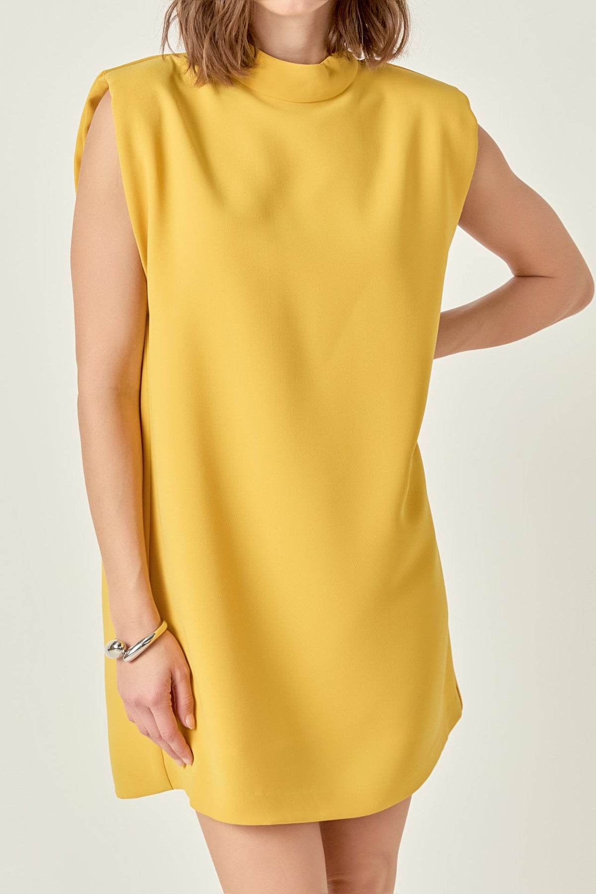 ENGLISH FACTORY - Mock Neck Shift Dress - DRESSES available at Objectrare