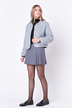 ENGLISH FACTORY - English Factory - Long Sleeve Boucle Cardigan Jacket - CARDIGANS available at Objectrare