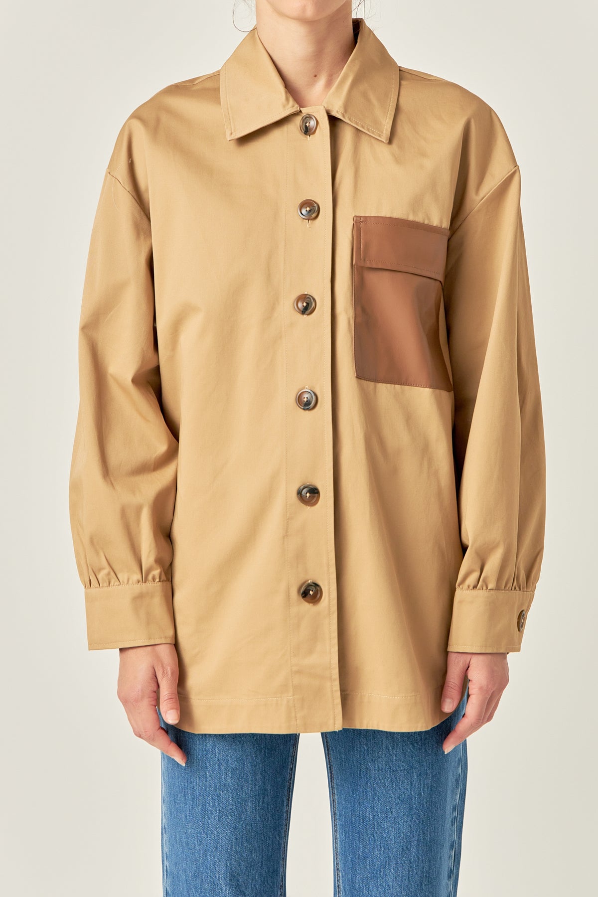 ENGLISH FACTORY - Cotton Twill Shirt Jacket - JACKETS available at Objectrare