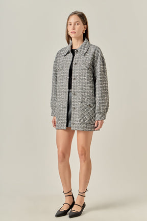 ENGLISH FACTORY - Tweed Shirt Jacket - JACKETS available at Objectrare