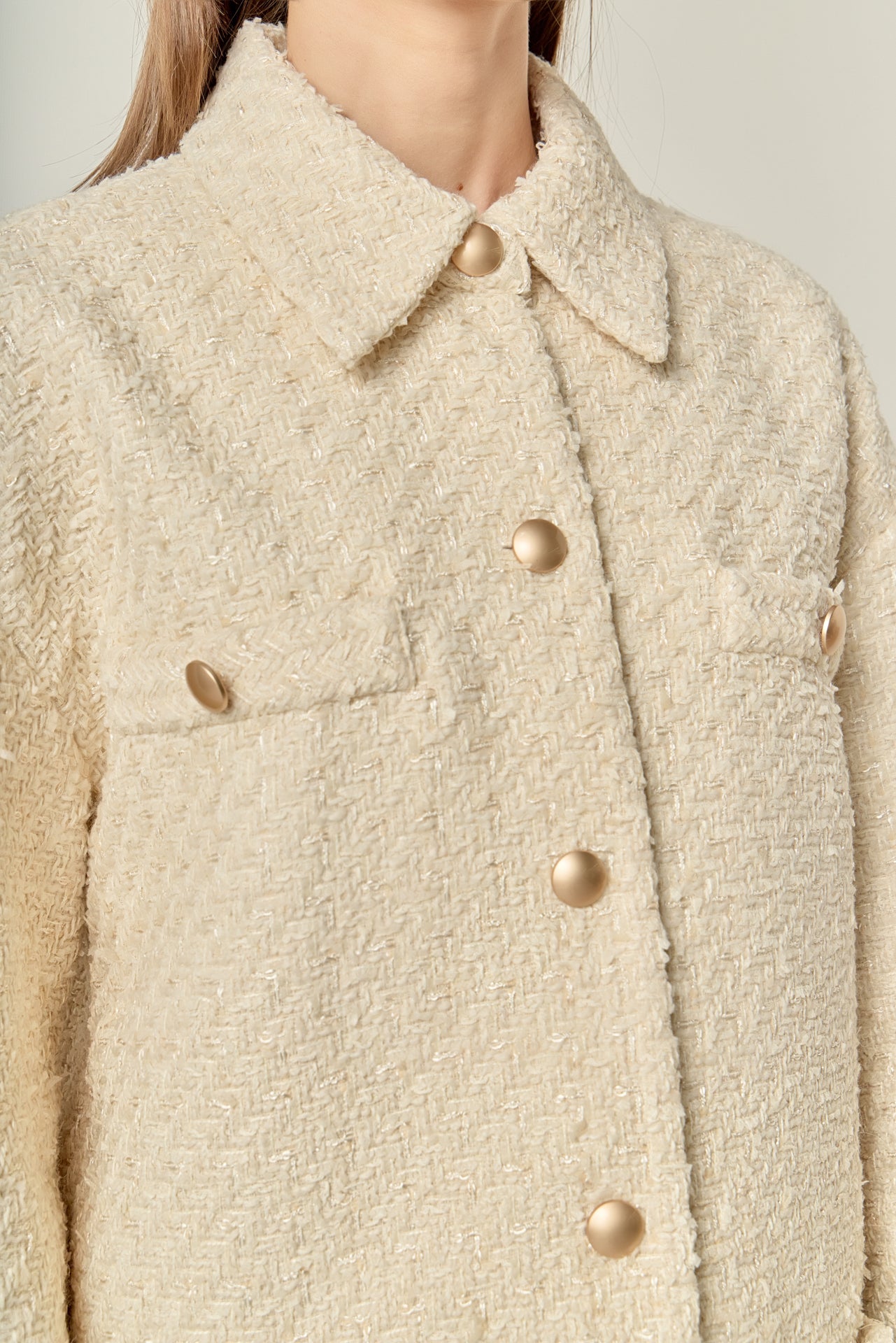 ENGLISH FACTORY - Tweed Shirt Jacket - JACKETS available at Objectrare