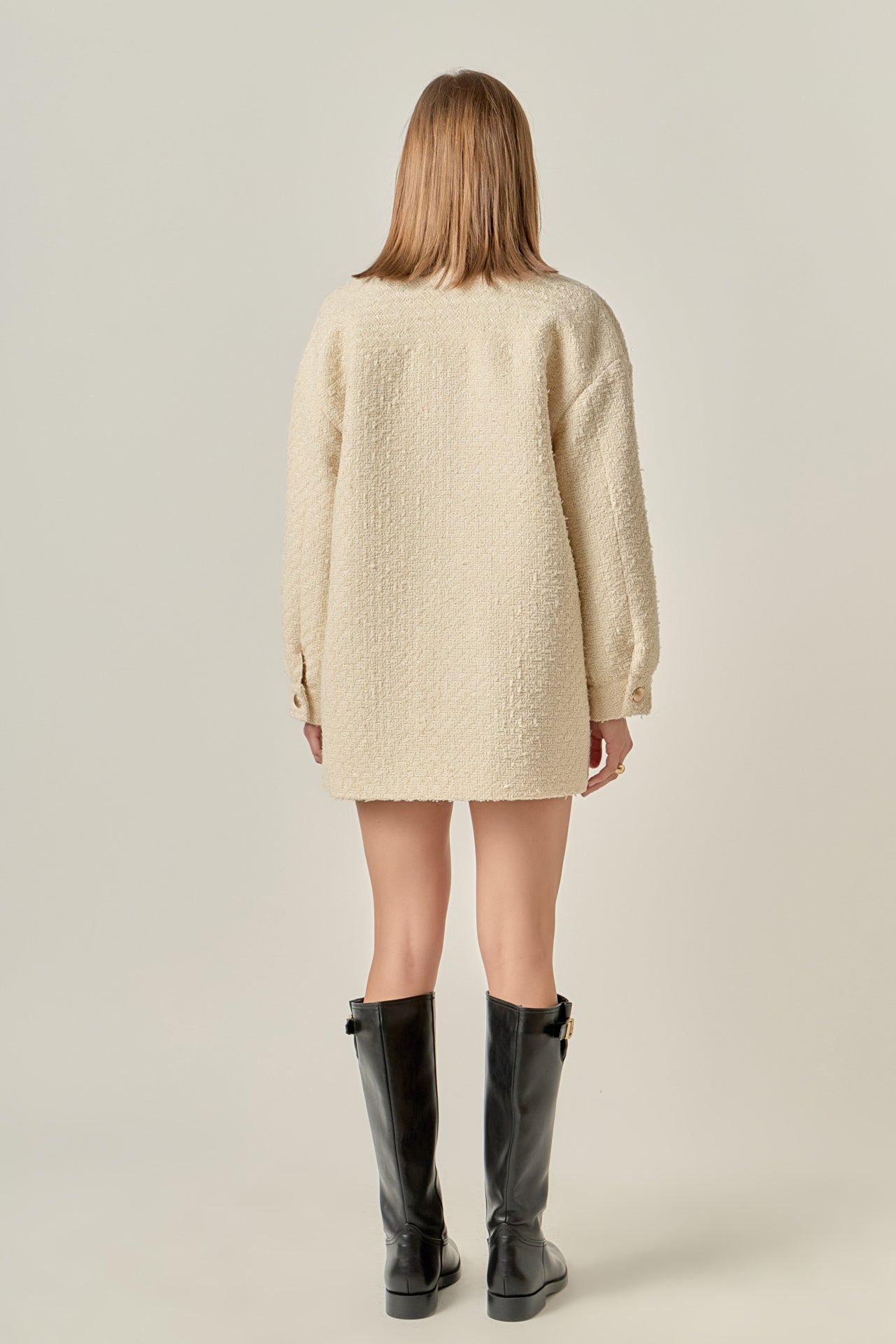 ENGLISH FACTORY - Tweed Shirt Jacket - JACKETS available at Objectrare