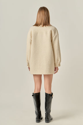 ENGLISH FACTORY - Tweed Shirt Jacket - JACKETS available at Objectrare