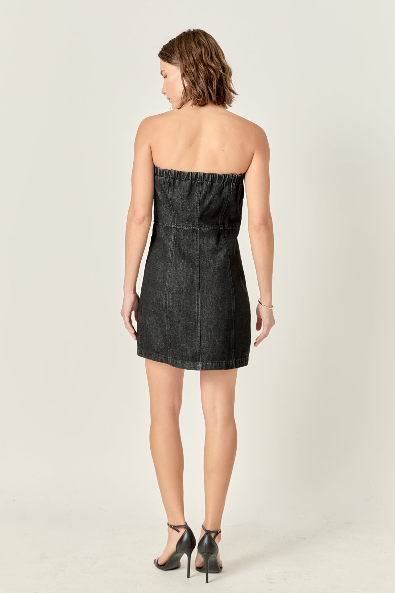 ENGLISH FACTORY - English Factory - Denim Tube Mini Dress - DRESSES available at Objectrare