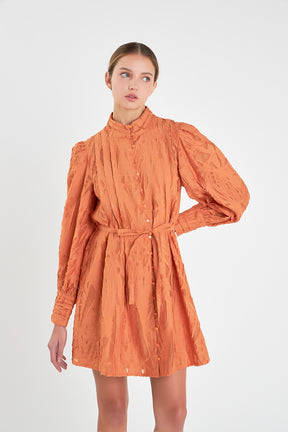 ENGLISH FACTORY - Burnout Organza Mini Tie Dress - DRESSES available at Objectrare