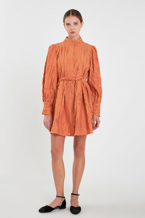 ENGLISH FACTORY - Burnout Organza Mini Tie Dress - DRESSES available at Objectrare