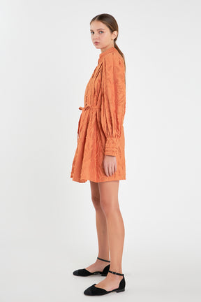 ENGLISH FACTORY - Burnout Organza Mini Tie Dress - DRESSES available at Objectrare