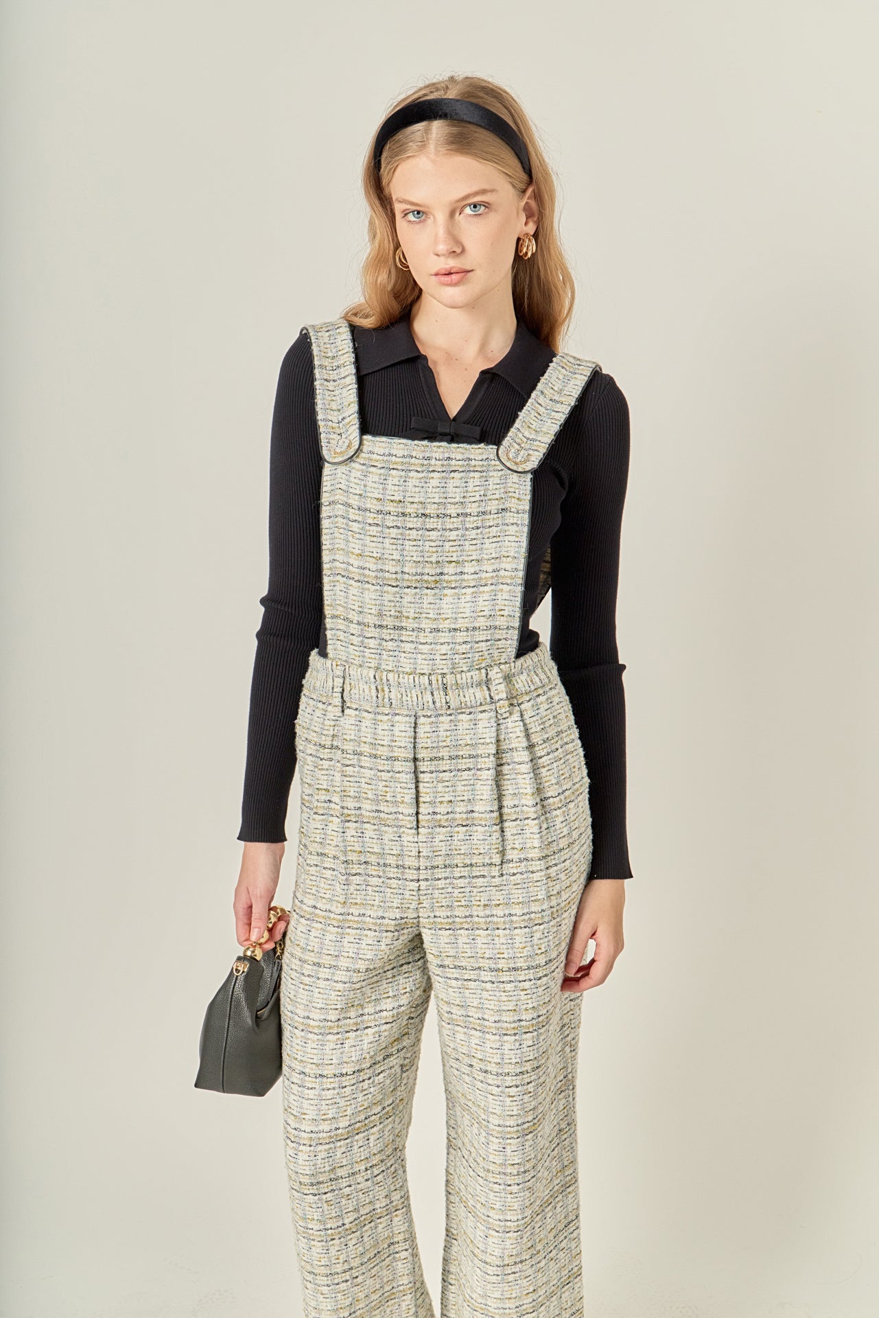 ENGLISH FACTORY - Tweed Overalls - ROMPERS available at Objectrare