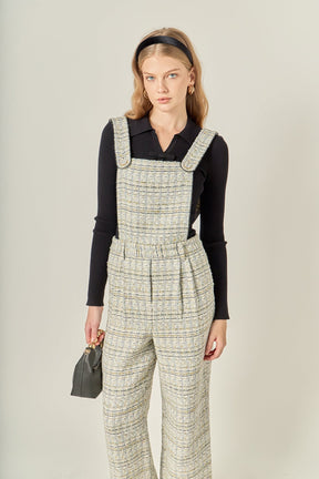 ENGLISH FACTORY - Tweed Overalls - ROMPERS available at Objectrare
