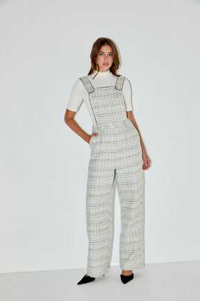 ENGLISH FACTORY - Tweed Overalls - ROMPERS available at Objectrare