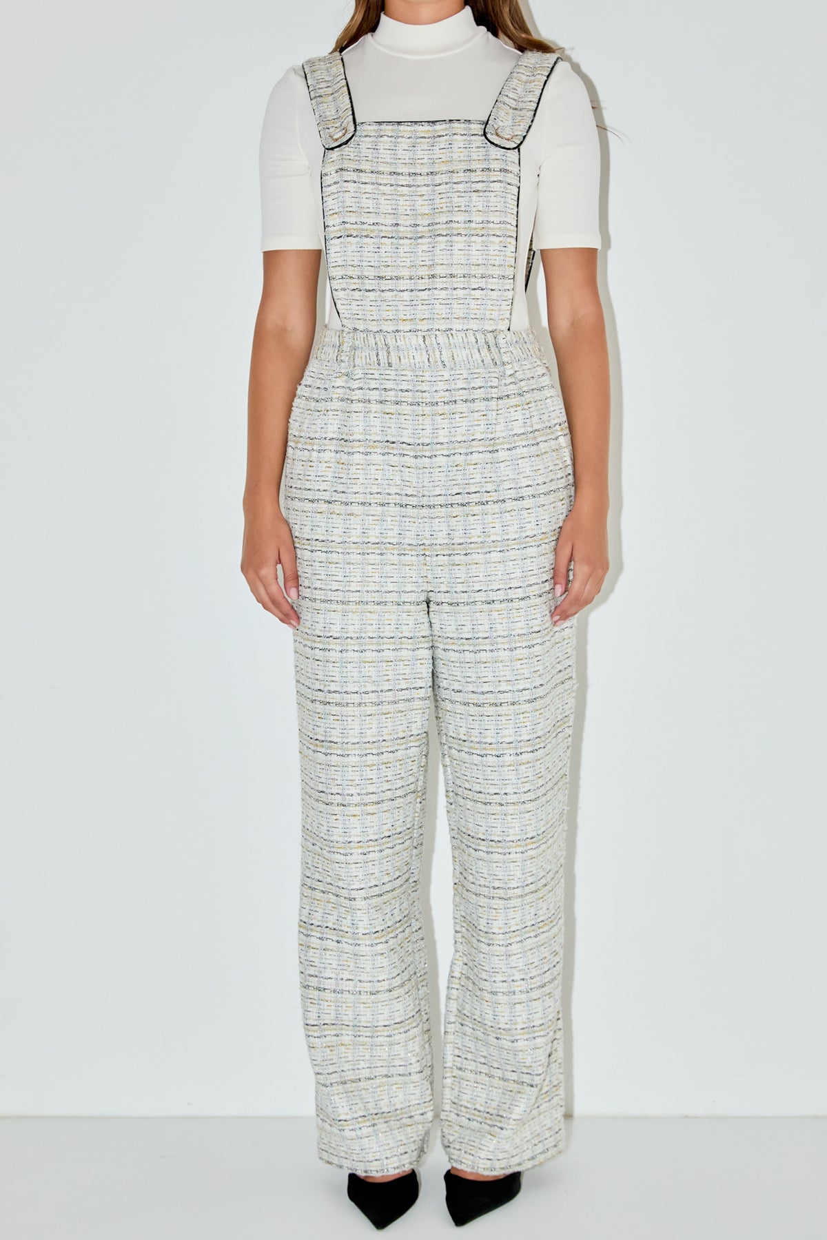 ENGLISH FACTORY - Tweed Overalls - ROMPERS available at Objectrare