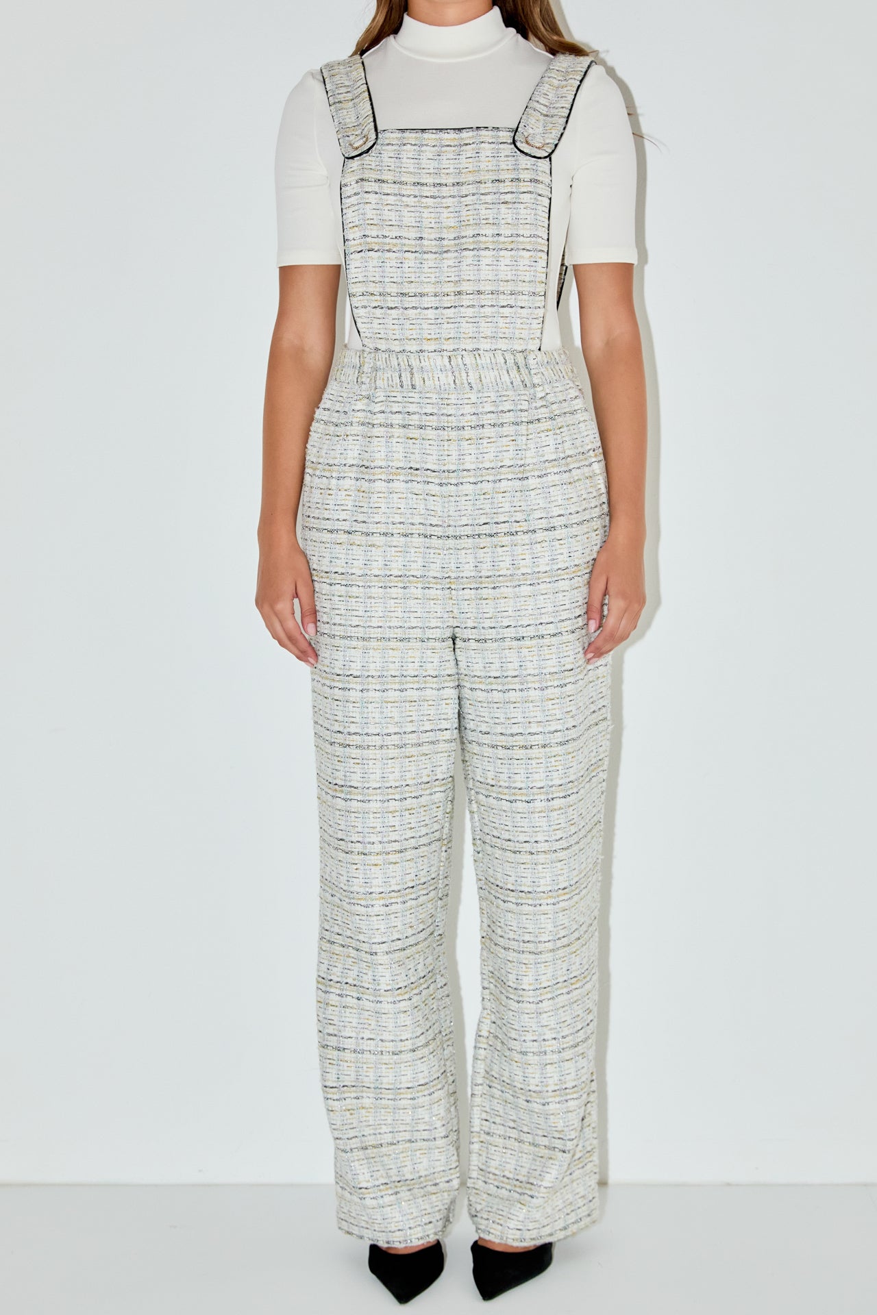 ENGLISH FACTORY - Tweed Overalls - ROMPERS available at Objectrare