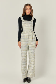 ENGLISH FACTORY - Tweed Overalls - ROMPERS available at Objectrare