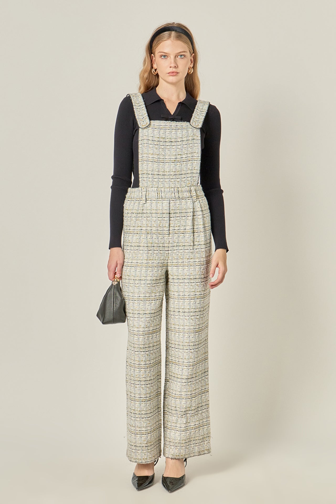 ENGLISH FACTORY - Tweed Overalls - ROMPERS available at Objectrare