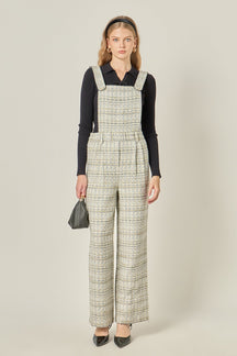 ENGLISH FACTORY - Tweed Overalls - ROMPERS available at Objectrare