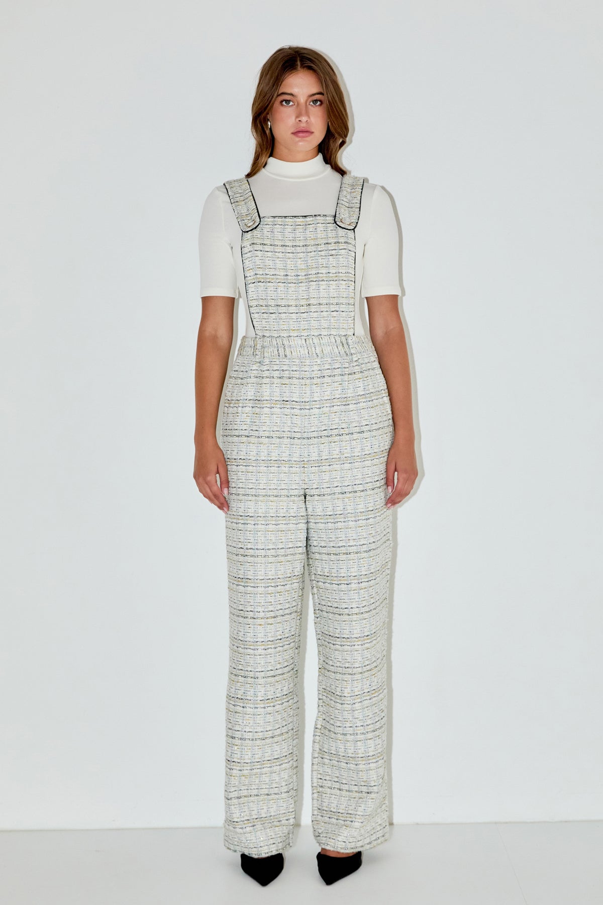 ENGLISH FACTORY - Tweed Overalls - ROMPERS available at Objectrare