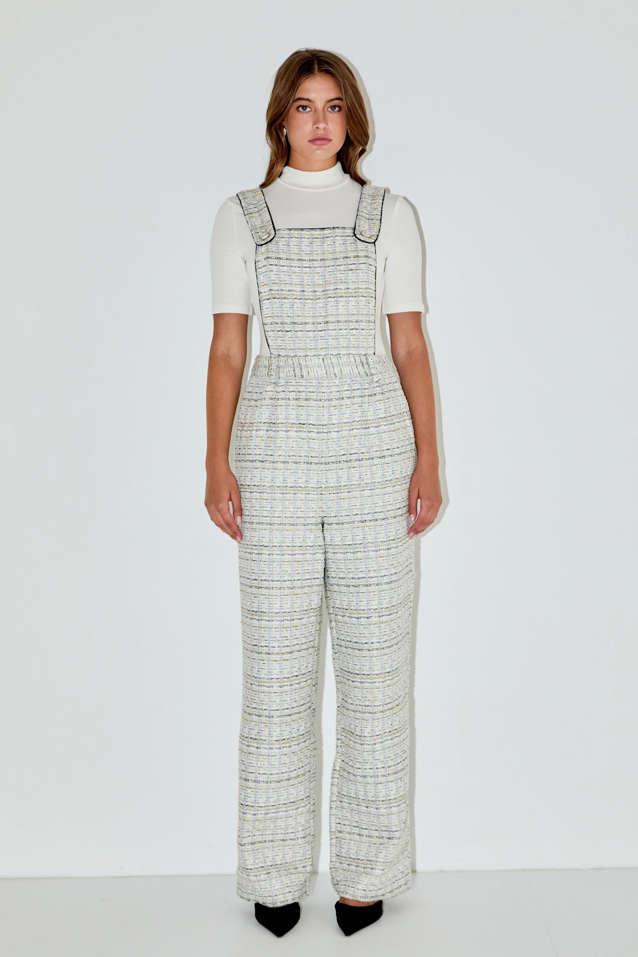 ENGLISH FACTORY - Tweed Overalls - ROMPERS available at Objectrare