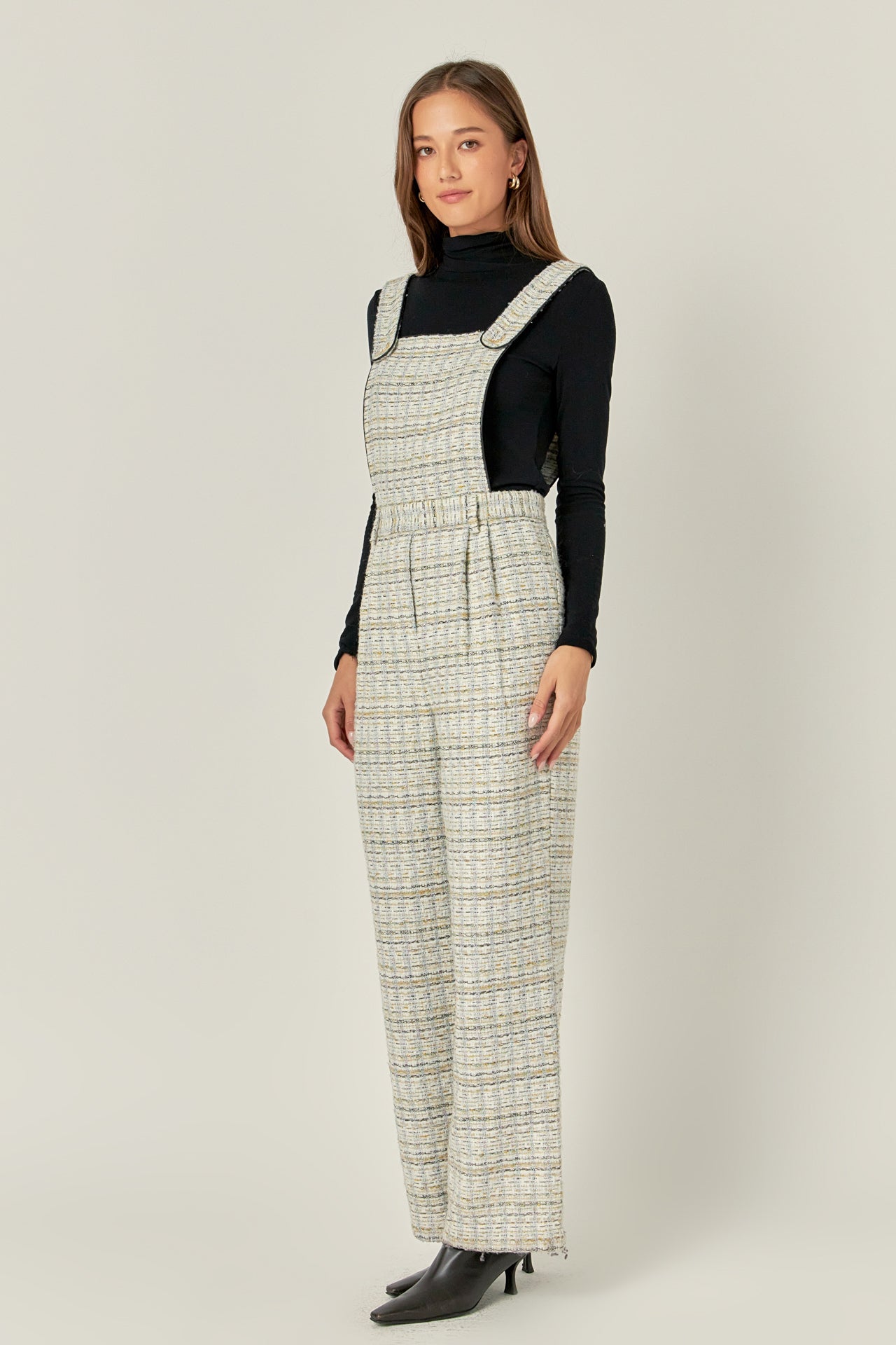 ENGLISH FACTORY - Tweed Overalls - ROMPERS available at Objectrare