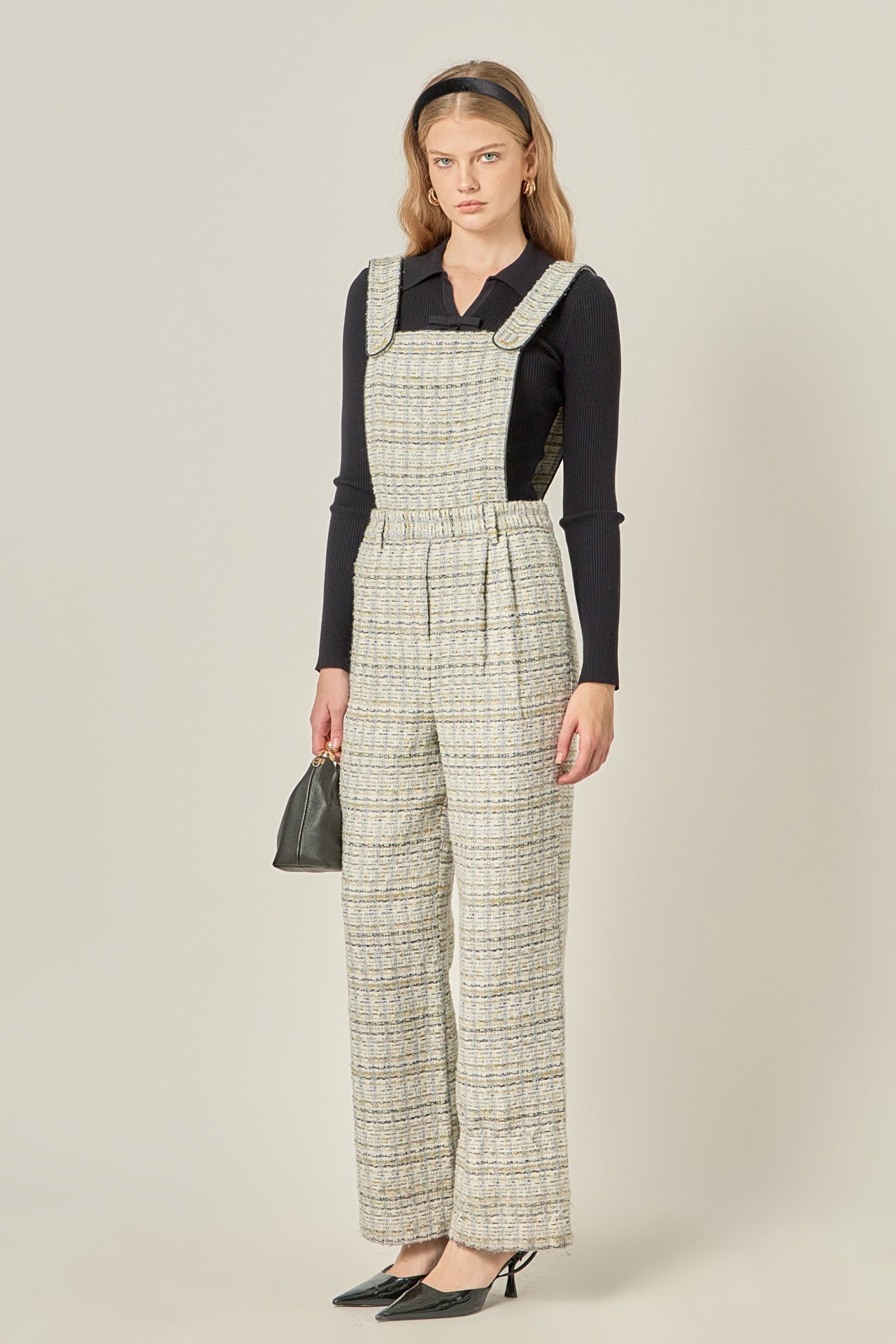 ENGLISH FACTORY - Tweed Overalls - ROMPERS available at Objectrare