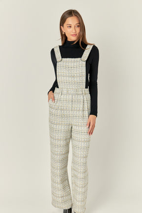 ENGLISH FACTORY - Tweed Overalls - ROMPERS available at Objectrare