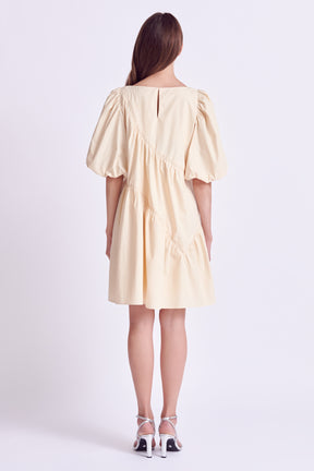 ENGLISH FACTORY - Asymmetric Poplin Tiered Dress - DRESSES available at Objectrare