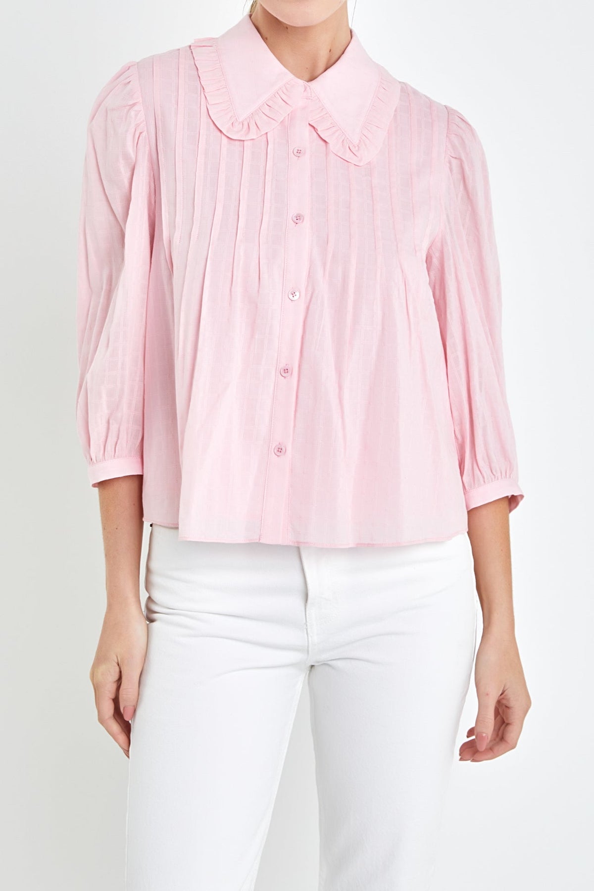 ENGLISH FACTORY - English Factory - Ruffled Collar Blouse - SHIRTS & BLOUSES available at Objectrare