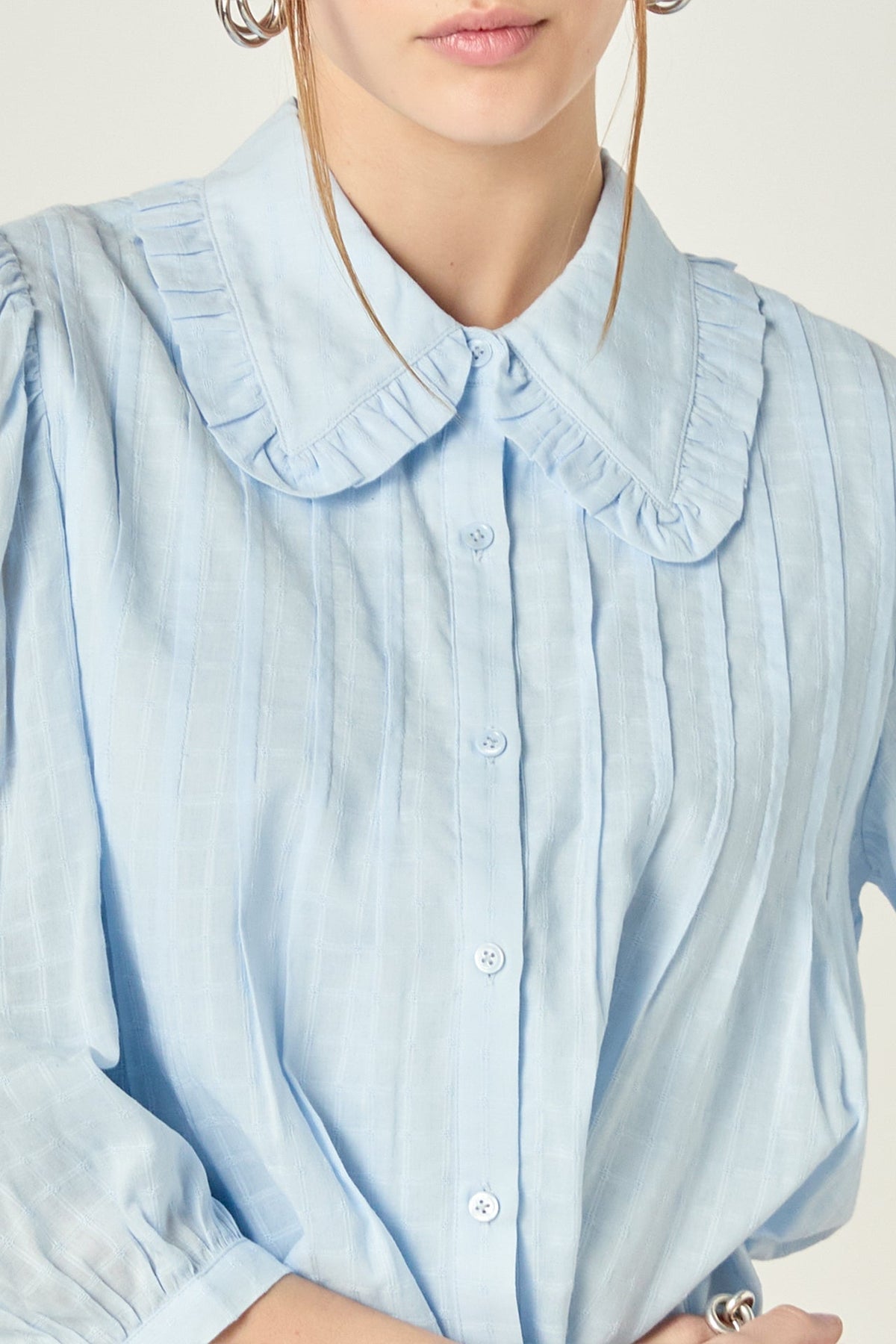 Ruffled Collar Blouse