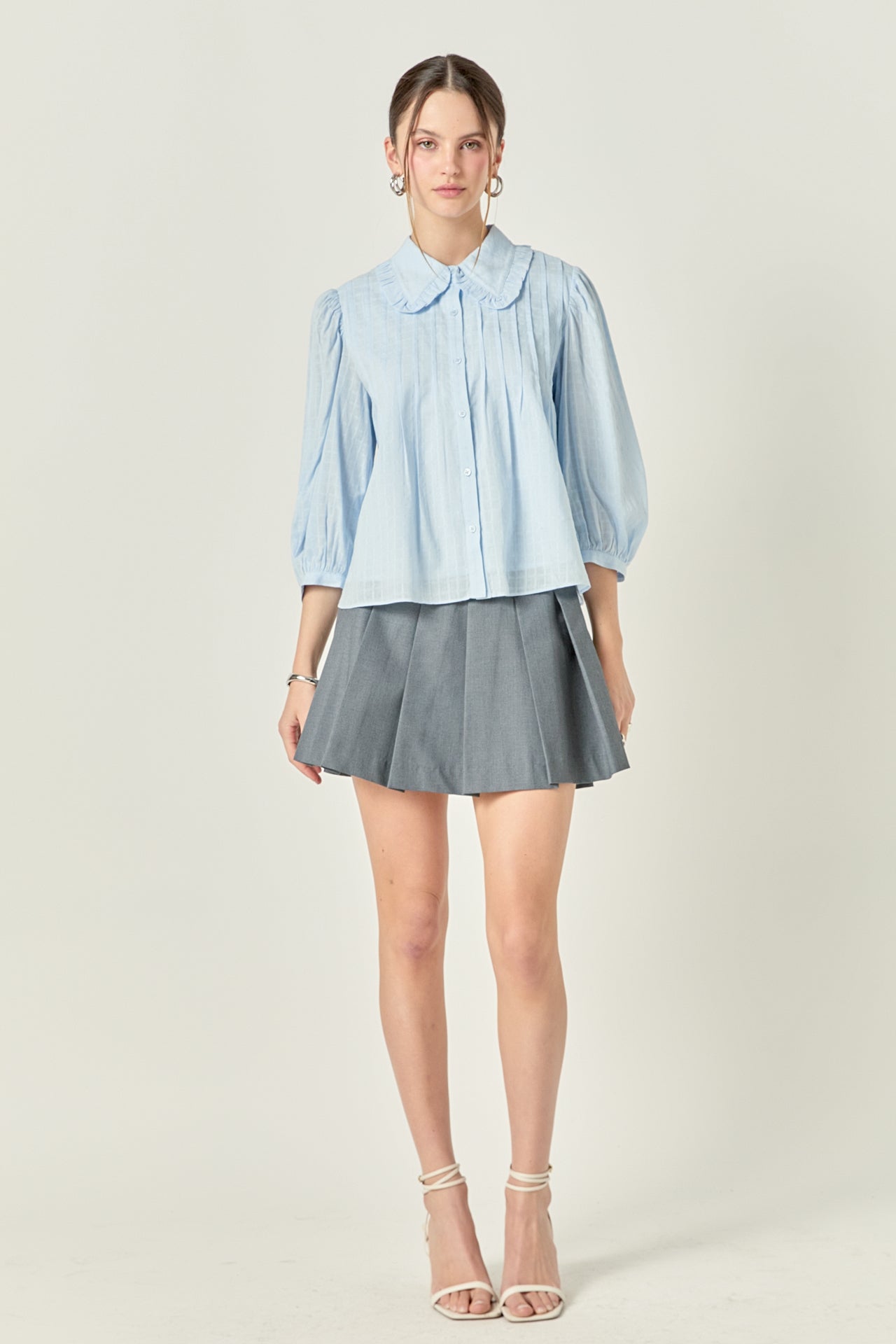 ENGLISH FACTORY - English Factory - Ruffled Collar Blouse - SHIRTS & BLOUSES available at Objectrare