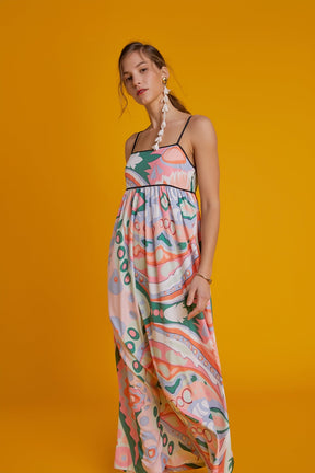 ENGLISH FACTORY - Print Empire Waist Maxi Dress - DRESSES available at Objectrare