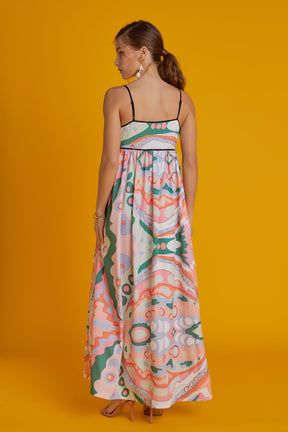 ENGLISH FACTORY - Print Empire Waist Maxi Dress - DRESSES available at Objectrare