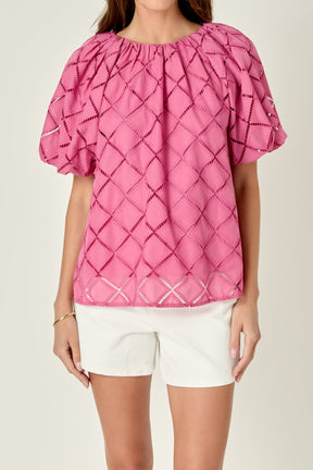 ENGLISH FACTORY - Embroidered Cotton Top - TOPS available at Objectrare