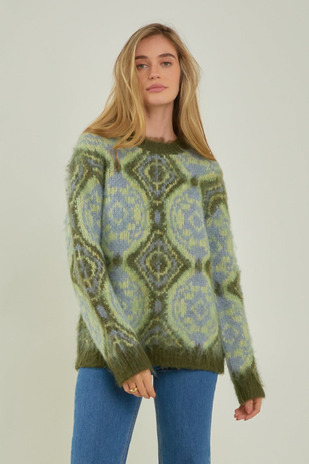 ENGLISH FACTORY - Brushed Mohair Tie Dye Sweater - SWEATERS & KNITS available at Objectrare
