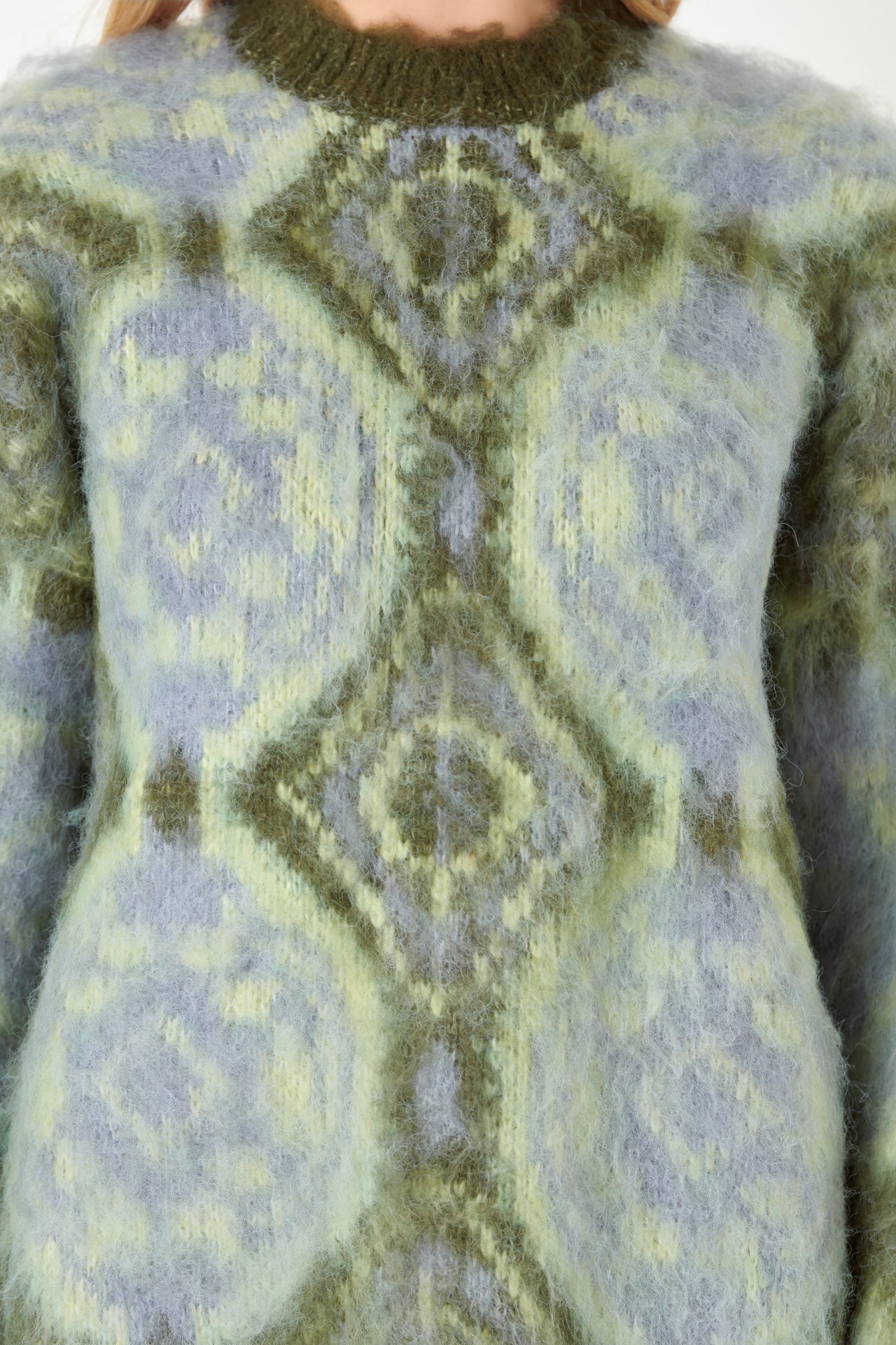 ENGLISH FACTORY - Brushed Mohair Tie Dye Sweater - SWEATERS & KNITS available at Objectrare