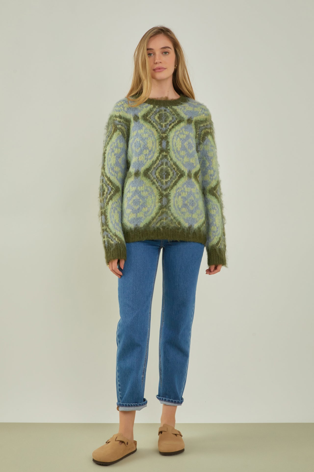 ENGLISH FACTORY - Brushed Mohair Tie Dye Sweater - SWEATERS & KNITS available at Objectrare