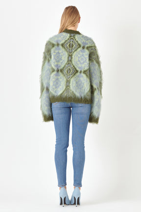 ENGLISH FACTORY - Brushed Mohair Tie Dye Sweater - SWEATERS & KNITS available at Objectrare