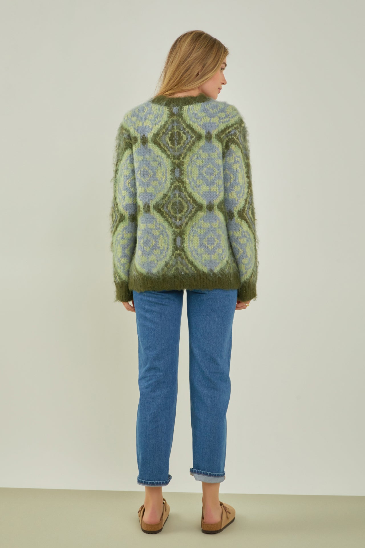 Brushed Mohair Tie Dye Sweater